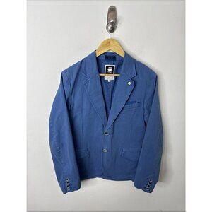 G Star Raw Correct Men 48 (Small 38) Rot Omega Deconstructed Blazer Blue